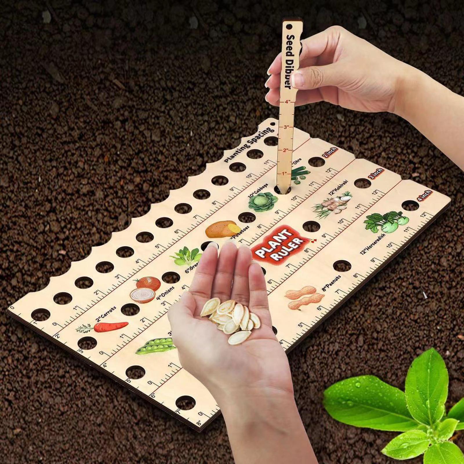 Wooden Plant Spacing Ruler Gar - Gardening Tools For Beginners 리뷰 및 가격