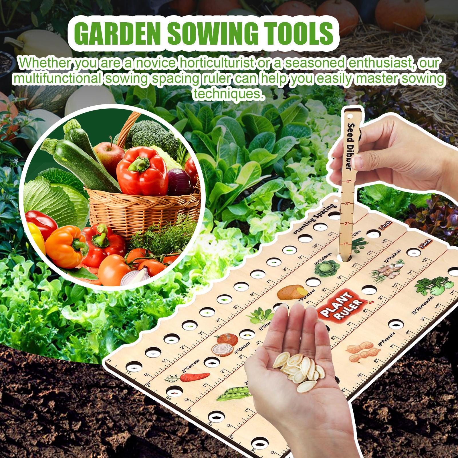Wooden Plant Spacing Ruler Gar - Gardening Tools For Beginners 리뷰 및 가격
