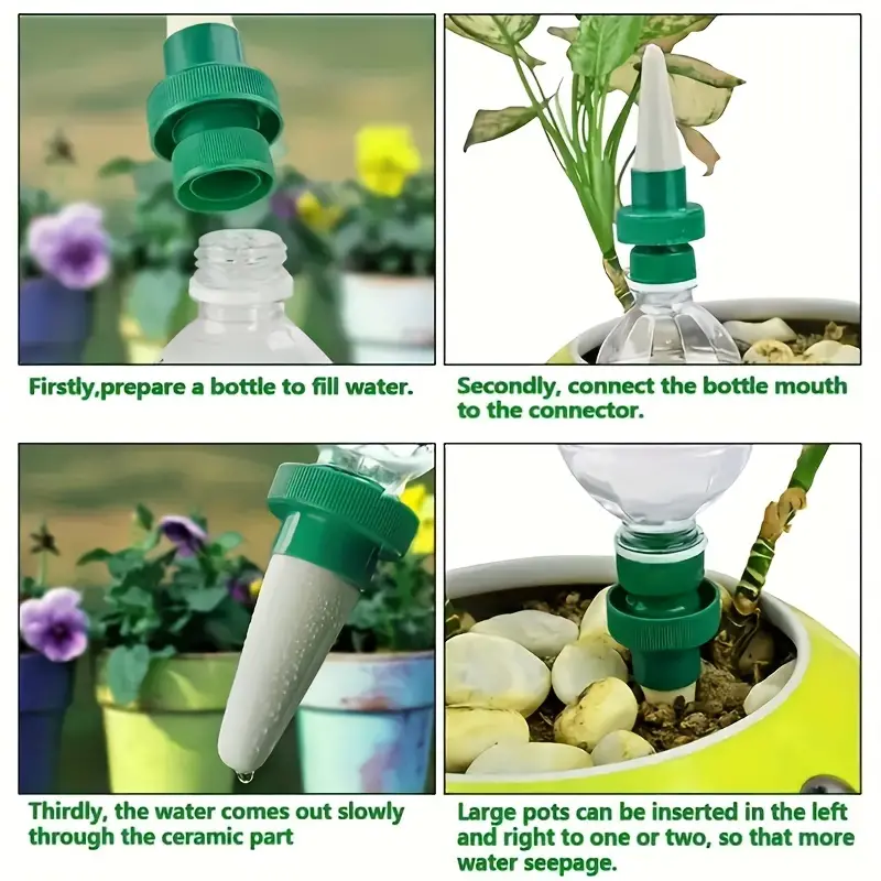 4Pcs Automatic Plant Drip Irri - Root Watering Spike 리뷰 및 가격