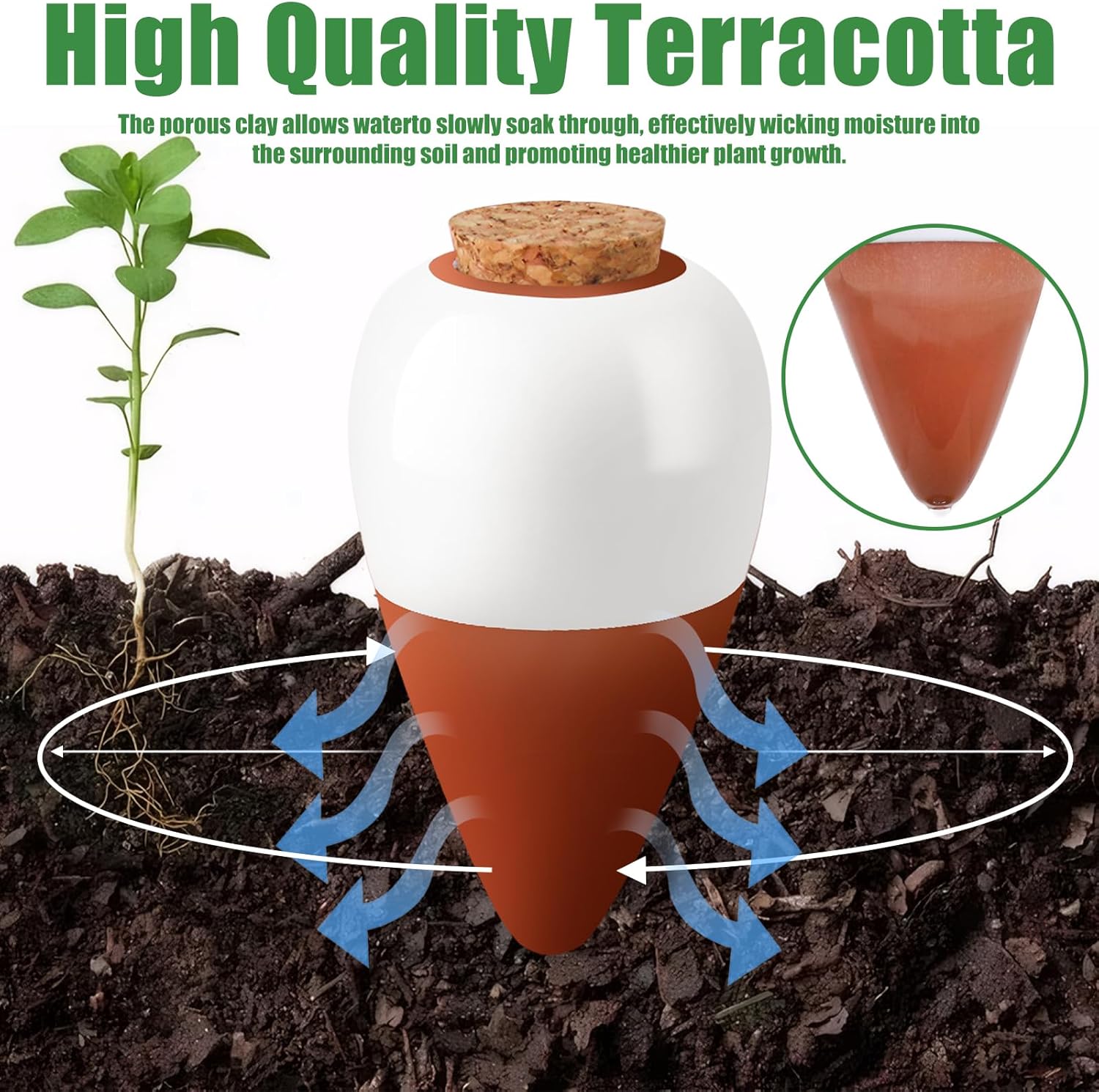 Terracotta Watering Spikes,Sel - Root Watering Spike 리뷰 및 가격