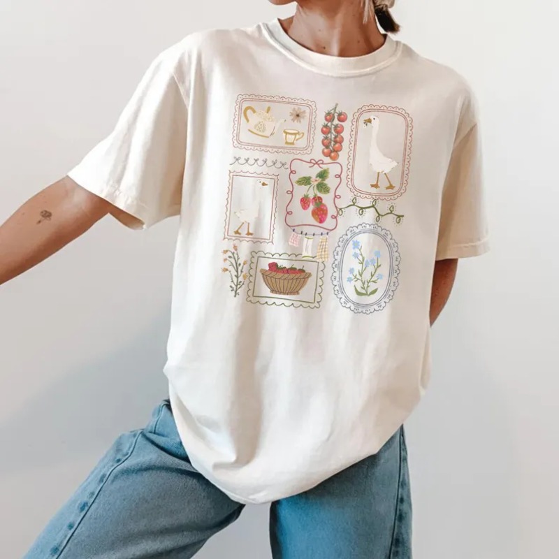 Country Style Print T-Shirt Wo - Junior Gardening Tools 리뷰 및 가격