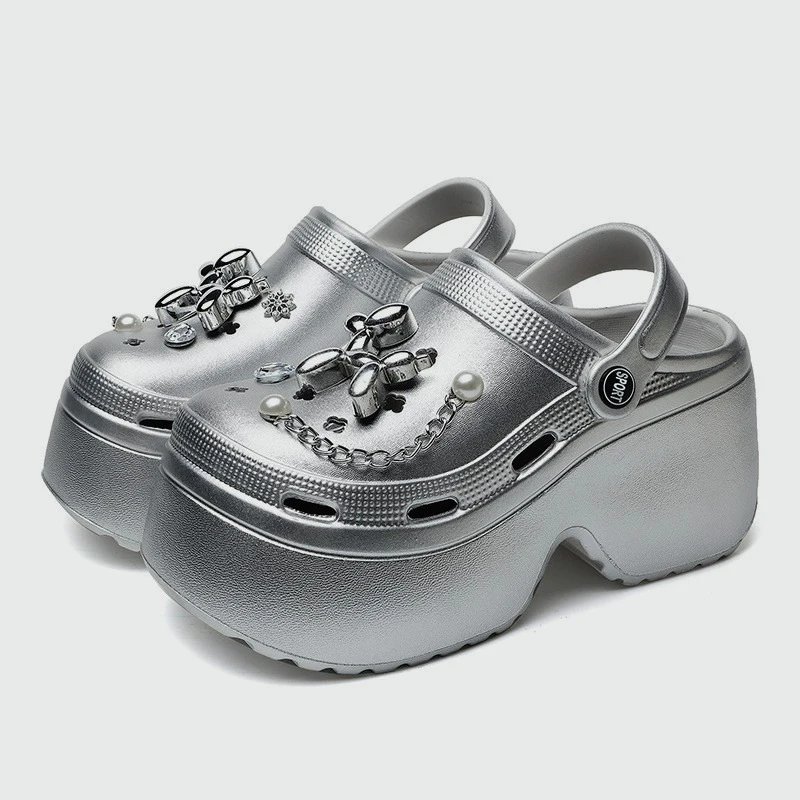 New Women's Silver Platform Cl - Gardening Tools Women 리뷰 및 가격