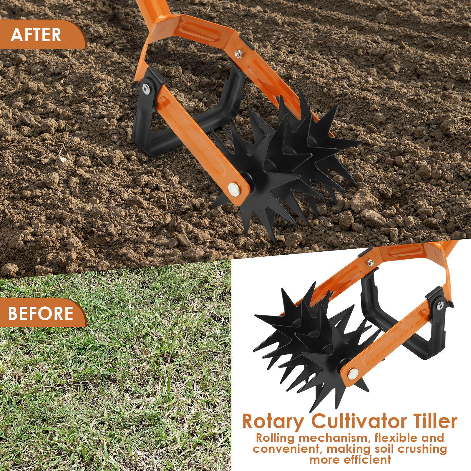 New 2-in-1Tiller Tool Stainles - Gardening Tools For Beginners 리뷰 및 가격